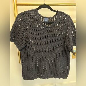 Gap Crochet open knit top